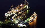 マリーンルージュ　観光スポット　山下桟橋夜景